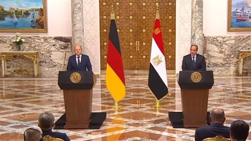 السيسى والرئيس الألمانى