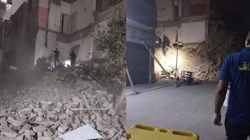 لحظة انتشال مصابين
