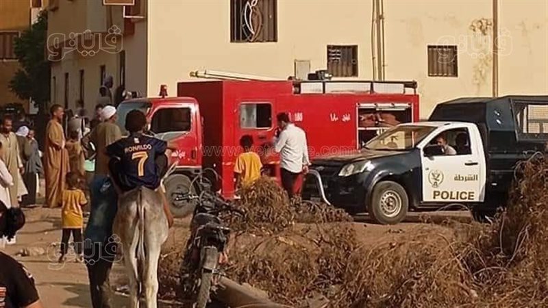 حريق إدارة إسنا التعليمية