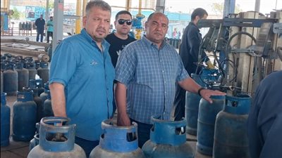 ضبط مصنع لتعبئة أسطوانات الغاز المنزلي والتجاري ناقصة الوزن بالجيزة