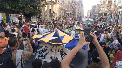 حبيبي يا رسول الله، موكب مهيب لآلاف البورسعيدية احتفالا بالمولد النبوي الشريف (فيديو)