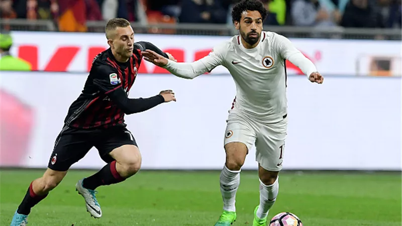 محمد صلاح أمام ميلان،