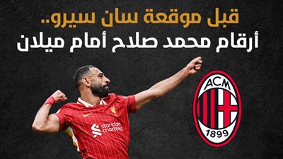 قبل موقعة سان سيرو.. أرقام محمد صلاح أمام ميلان (إنفوجراف) 