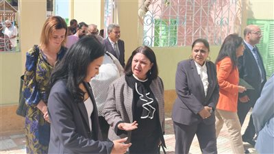 نائبة وزيرة التضامن تشهد افتتاح أعمال تطوير روضة أطفال مدرسة محمد كريم بالمطرية