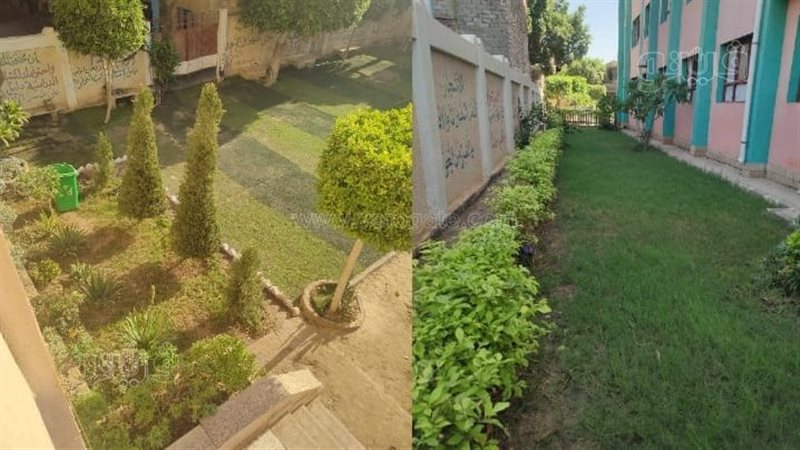 مدرسة ابتدائية تتزين