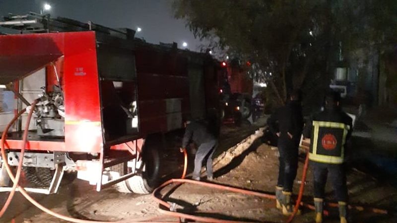 سيطرة حريق الإنتاج
