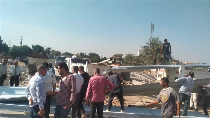 أثناء إزالة المخالفة