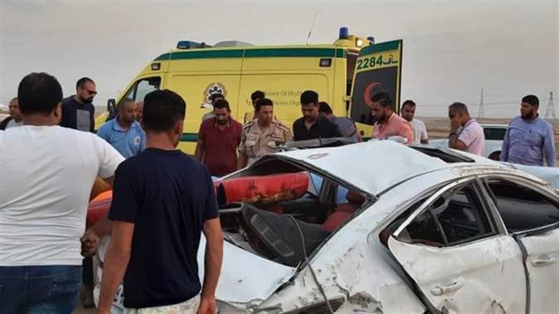 انقلاب سيارة ومصابين