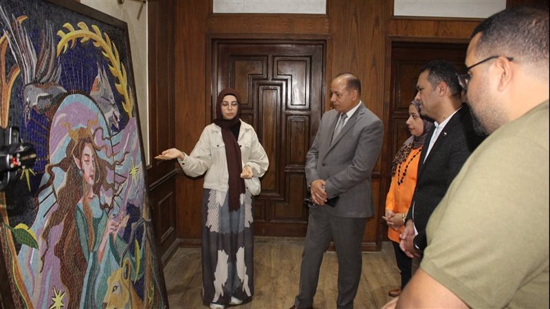 معرض بجامعة المنصورة،