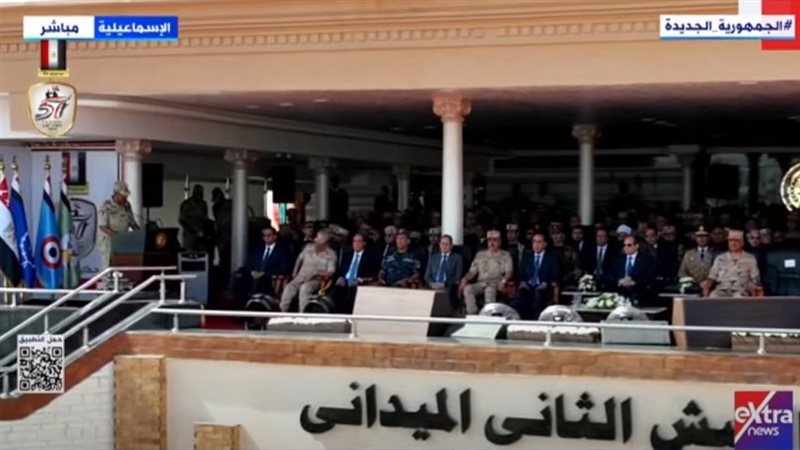 السيسي يشهد مراسم اصطفاف الفرقة السادسة المدرعة بالجيش الثاني الميداني (بث مباشر) - التقرير