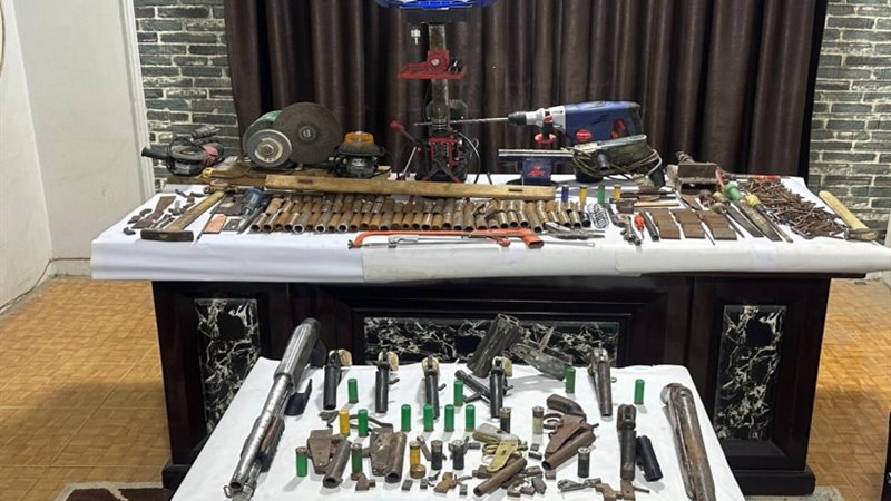 ضبط ورشة لتصنيع الأسلحة