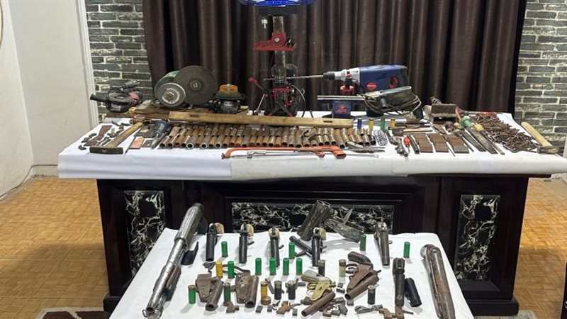 ضبط ورشة لتصنيع الأسلحة