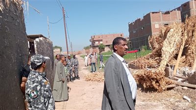 إزالة 11 حالة تعدي بالبناء المخالف على الأراضي الزراعية فى سوهاج