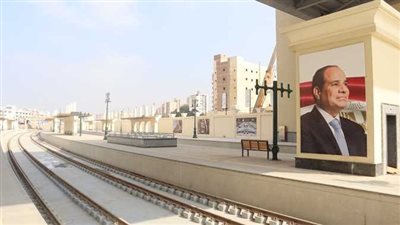 السيسي يفتتح محطات قطارات صعيد مصر الجديدة ببشتيل
