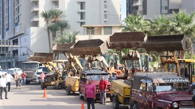 انطلاق الموجة 24 لإزالة التعديات على الأراضي وأملاك الدولة بالقليوبية