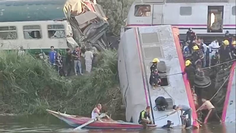 حادث قطار المنيا
