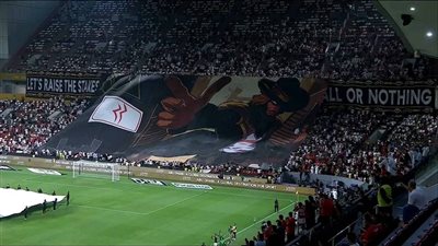 شاهد، دخلة جماهير الزمالك في نهائي السوبر المصري
