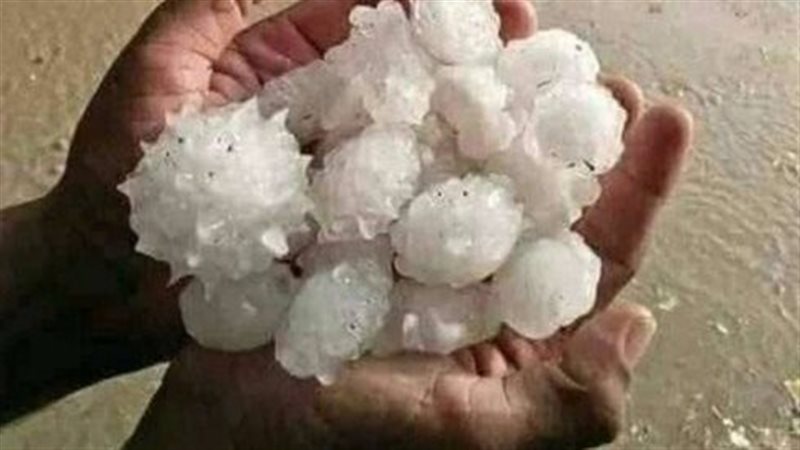 عاصفة ثلجية في أسوان
