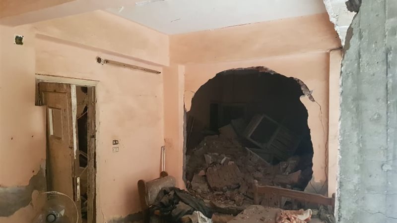 انهيار أجزاء من عقار