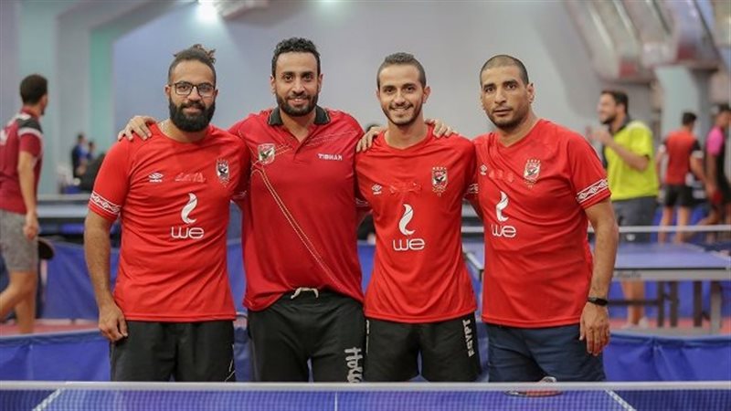 لاعبي تنس طاوله الأهلى