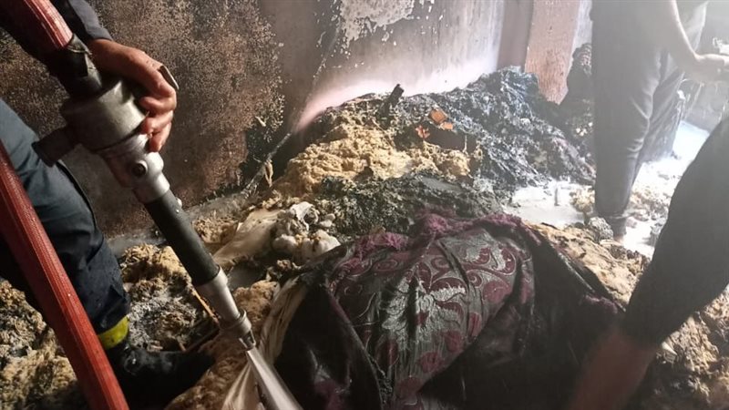 حريق عقار بشبرا الخيمة،