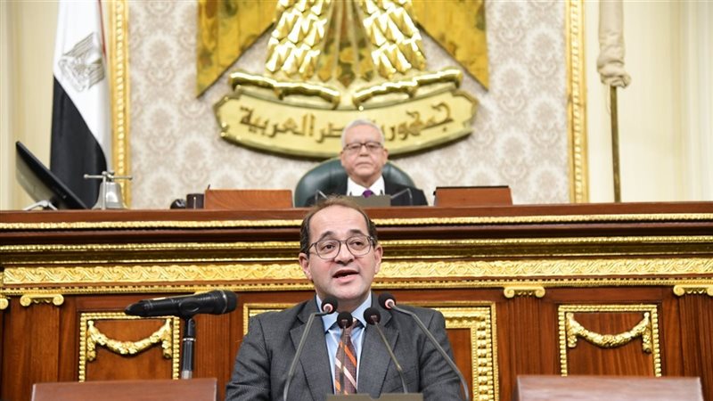 وزير المالية في الجلسة