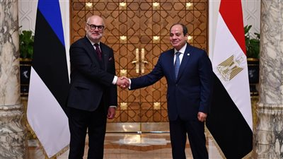 رئيس إستونيا: ندعم الشراكة الاستراتيجية بين الاتحاد الأوروبي ومصر.. ونعمل على جذب المزيد من الاستثمارات وتعزيز المشروعات التعاونية والعلاقات السياسية والاقتصادية والثقافية مع القاهرة