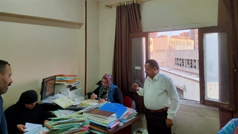 رئيس بلبيس يتابع