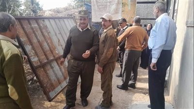  تنفيذ إزالة حالتي تعد على الشارع العام بقرى أجا في الدقهلية 