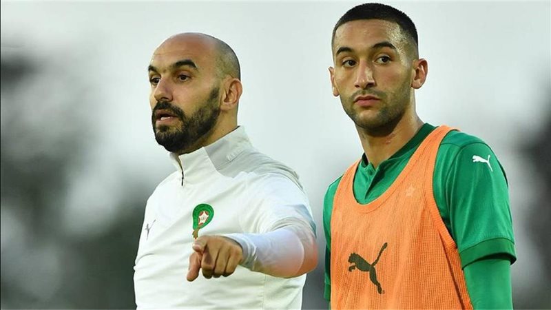 حكيم زياش ووليد الركراكي