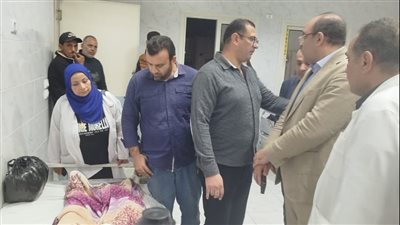 وكيل صحة الدقهلية يطمئن على مصابي حادث طريق 