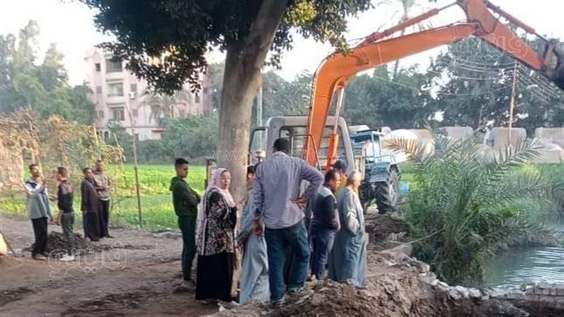 ري الغربية تزيل تعديات