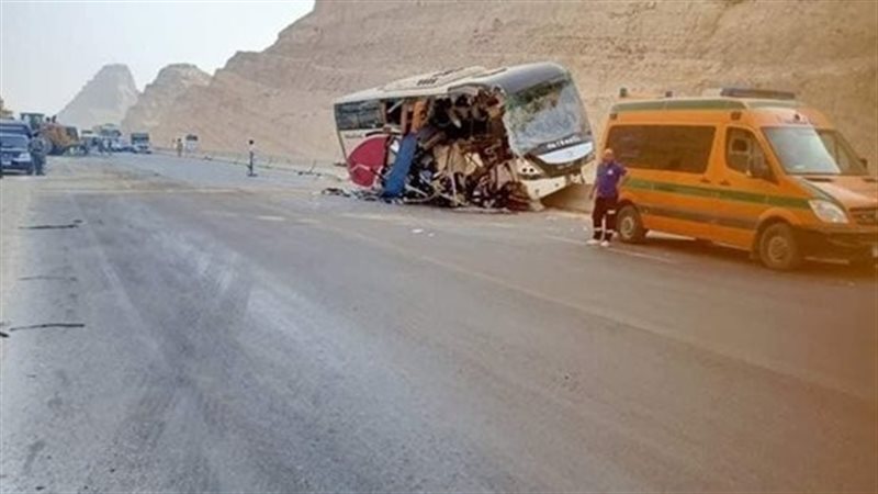 حادث انقلاب أتوبيس