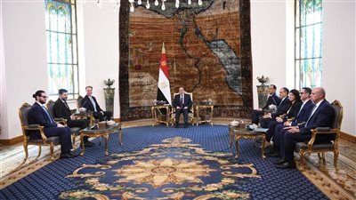 السيسي يستقبل رئيس المنتدى الاقتصادي العالمي