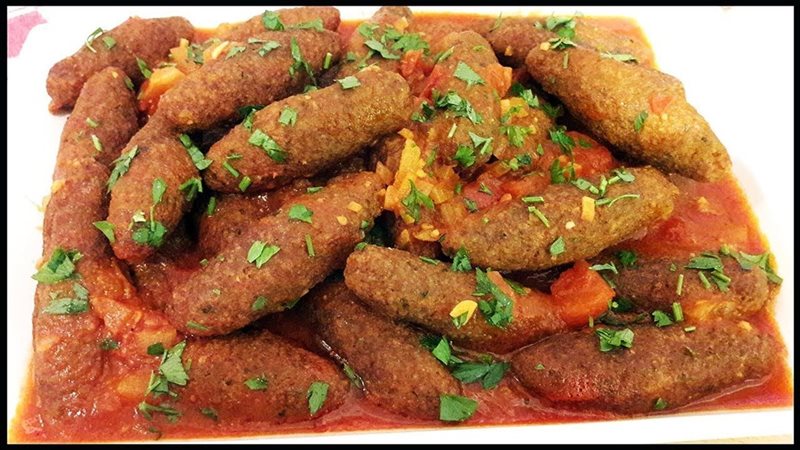 كفتة الارز بالصلصة