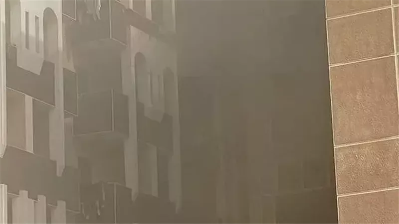 حريق جامعة الأزهر