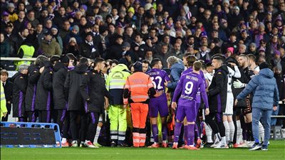 تطورت الحالة الصحية لنجم فيورنتينا بعد واقعة مباراة إنتر ميلان