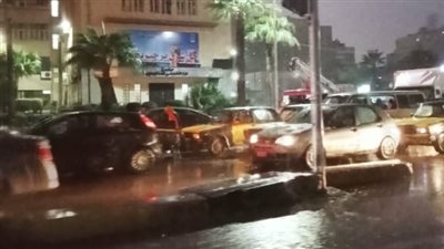 نوة قاسم، أمطار غزيرة تضرب عدة مناطق في الإسكندرية