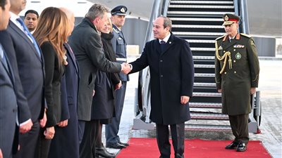  لحظة وصول الرئيس السيسي النرويج (صور)