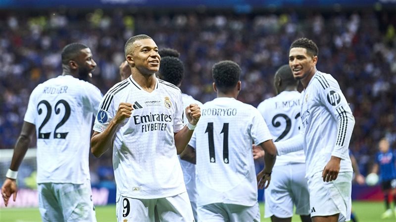 فرحة لاعبي ريال مدريد