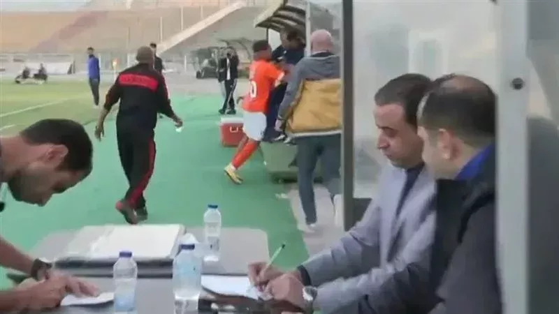 إعتداء لاعب المنصورة