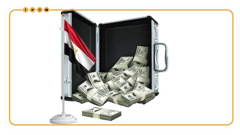 حجم الديون على مصر،