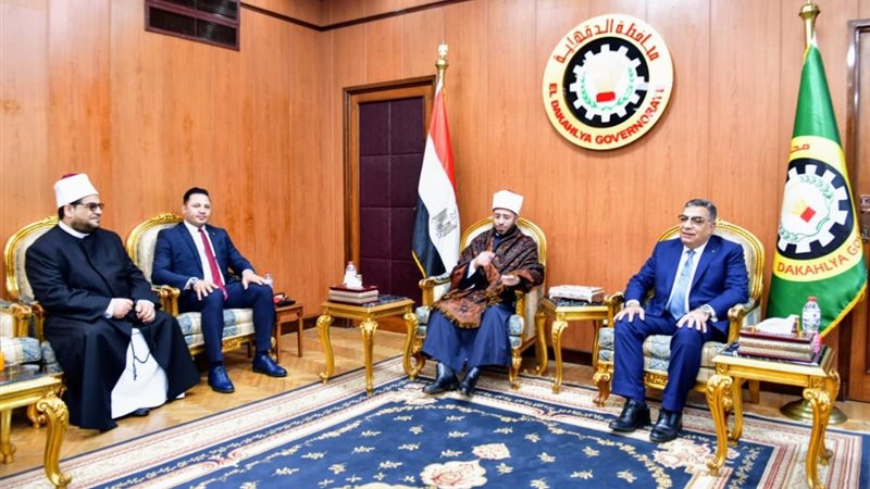 استقبال وزير الأوقاف،
