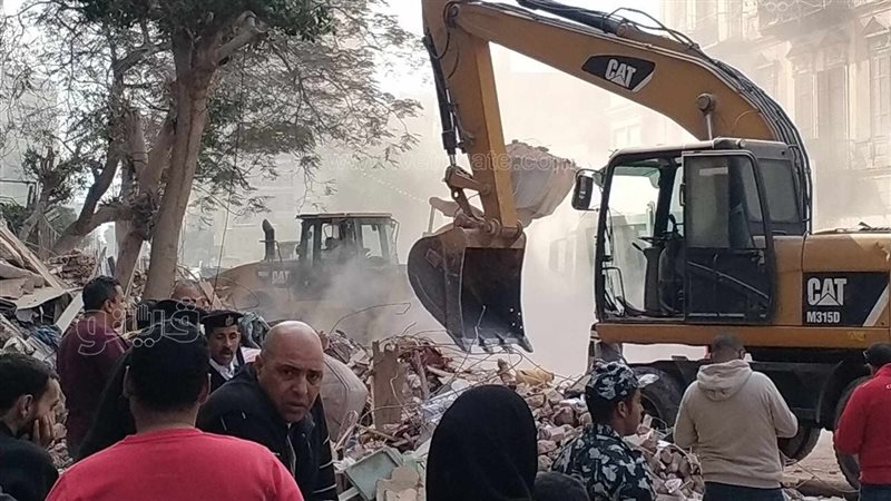 انهيار جزئى فى عقار