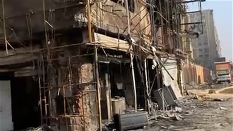  حريق مطعم تفويلة