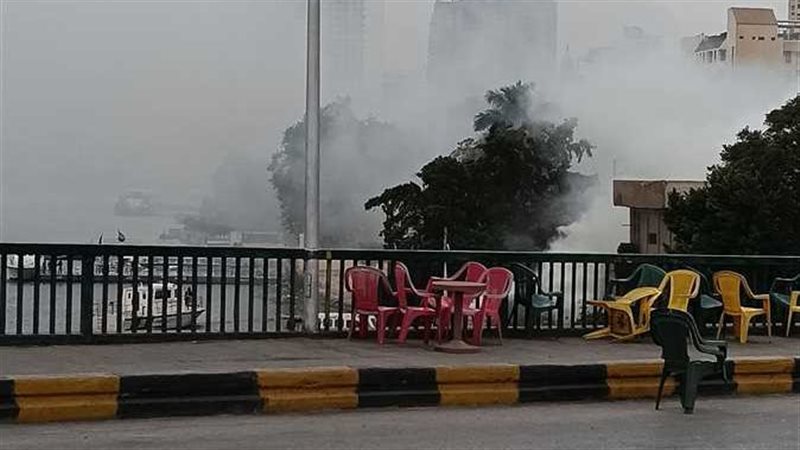 حريق مركب نيلي 