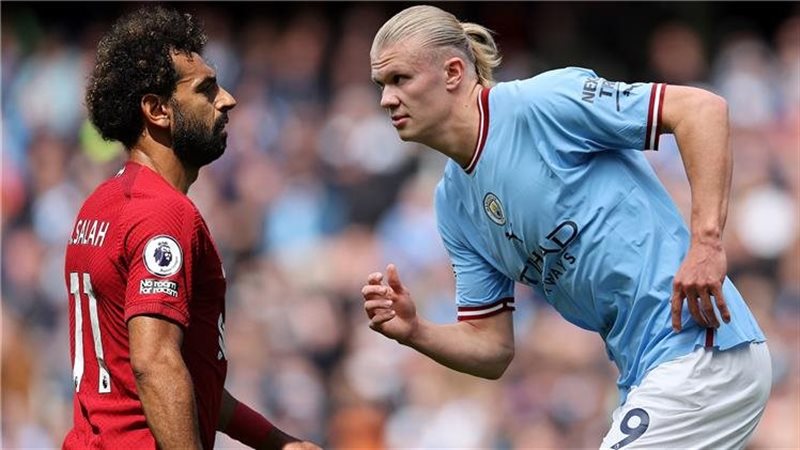 هالاند ومحمد صلاح