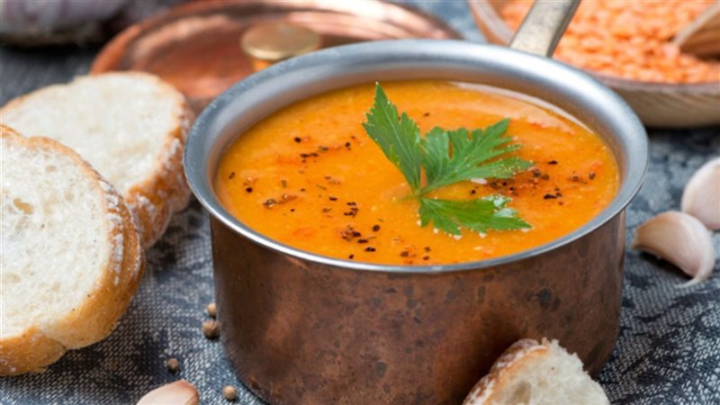 شوربة العدس الشتوية