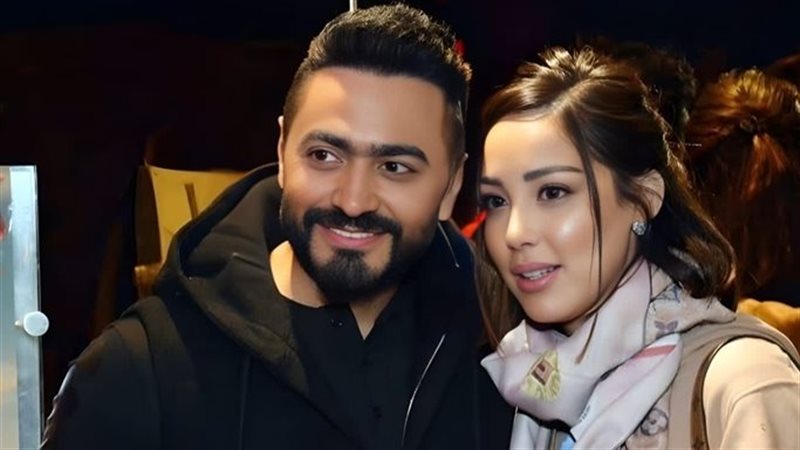 تامر حسني وبسمة بوسيل