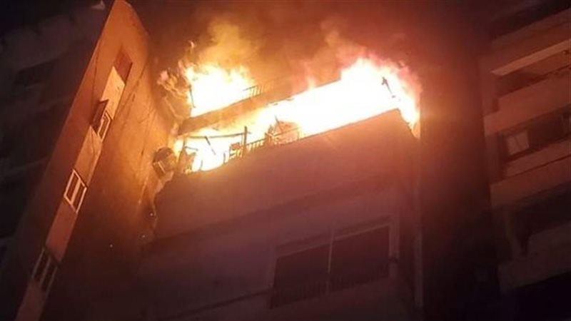 حريق شقة ـ صورة أرشيفية،
